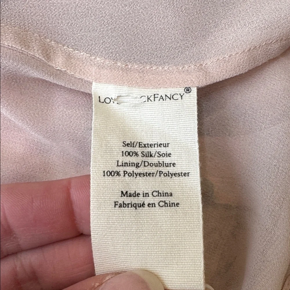 LoveShackFancy Silk Pink Floral Roses & Bows Dress - Picture 8 of 10